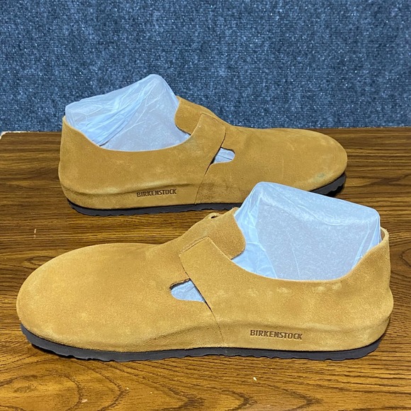 Birkenstock London BS Mink Suede Leather Clog Shoes Men US 10 UK 9 EU 43 Regular - Picture 4 of 9